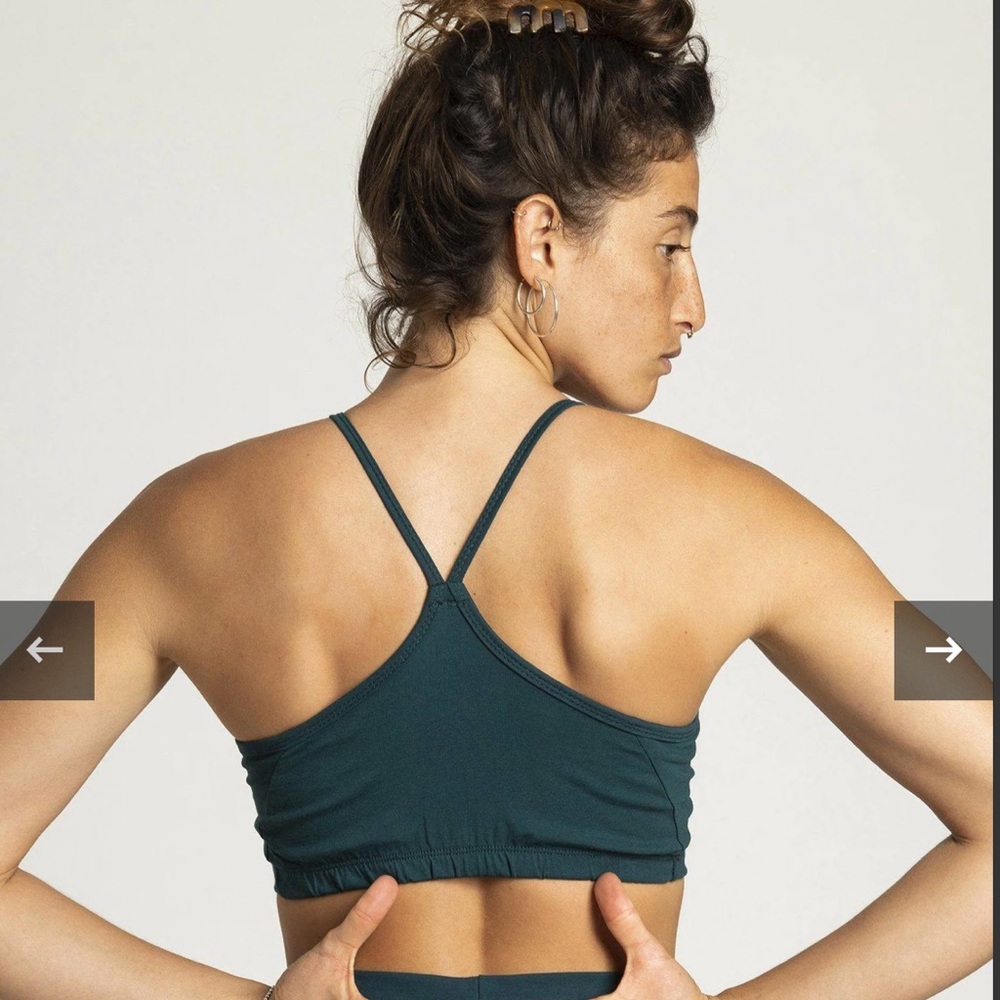 Ripple Yoga Wear Organic Cotton Criss Cross
Bra - Picture 2 of 5